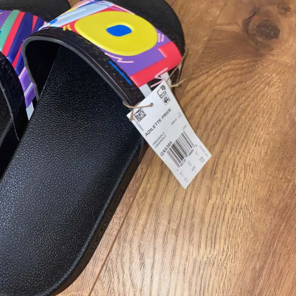 ADIDAS X‎ KRIS ANDREW SMALL Pride Adilette Pride Slide Sandals Size 12
